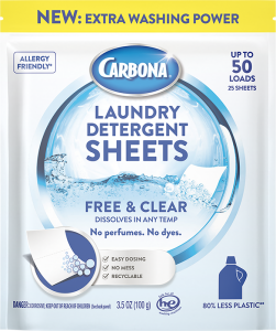 Carbona Laundry Sheets - Free & Clear