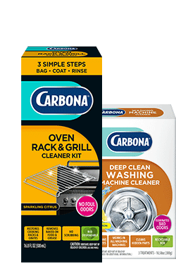 Carbona Household Cleaners - Oven Rack & Grill Cleaner Kit, Deep Clean Washing Machine Cleaner